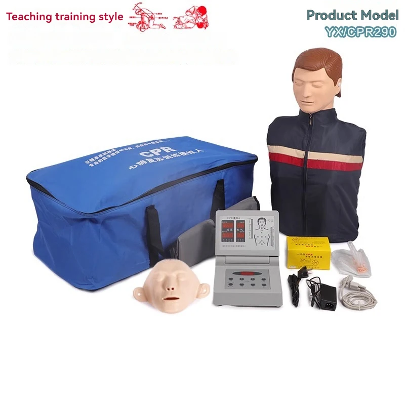 Half Body Adult CPR Training Manikin First Aid Training Model Teaching Dummy Professional Nursing Training Mannequin