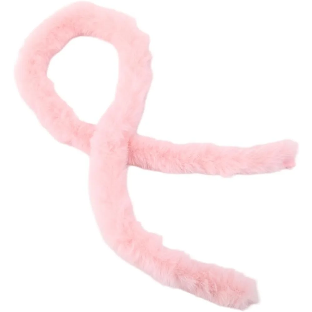 78,74 Zoll rosa Kunstpelz Stoff Rolle Chenille Sticks flauschige Fuzzy Strips zottelige Winter Weihnachten Wicklung Girlande Trim Band