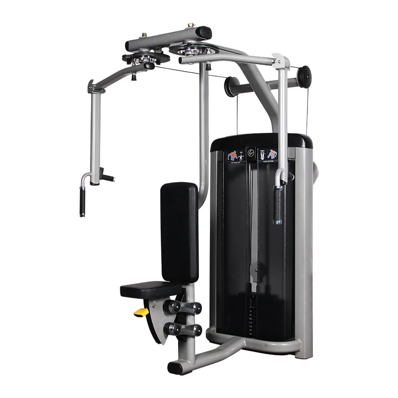 Equipo de gimnasio de acero con deltoide trasero y mosca pectoral comercial, equipo de fitness cargado con pasador