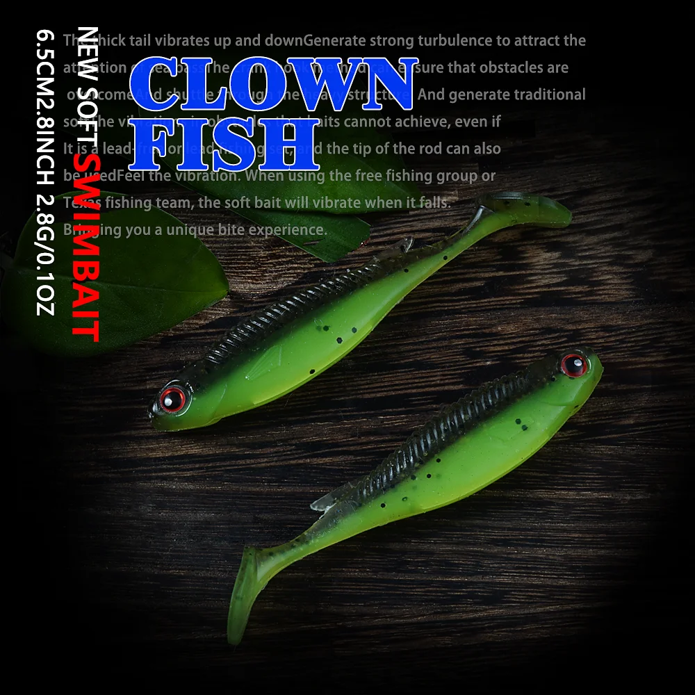 SUNMILE Swimbait con ojos 3D – Señuelo blando para lubina
