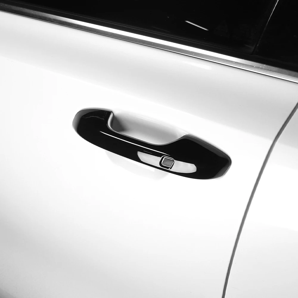 

For Kia Sorento MQ4 2021-2025 Carbon Fiber Black Style Exterior Door Handles Covers Door Bowl Left Hand Drive