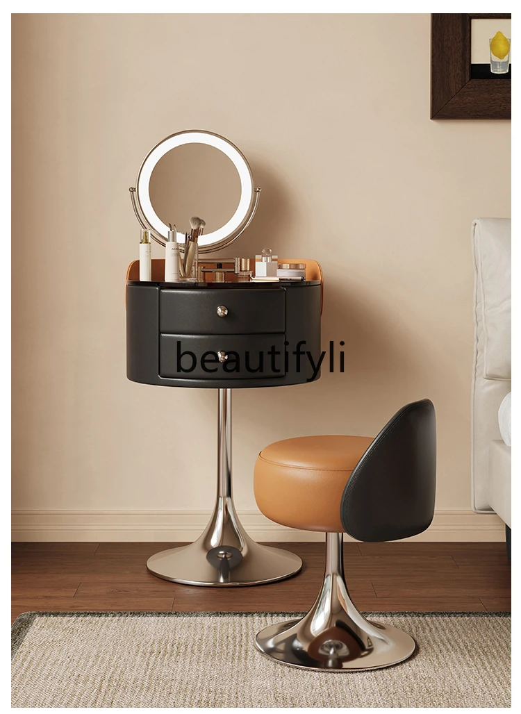 

Small light luxury premium mini simple modern bedside storage makeup table