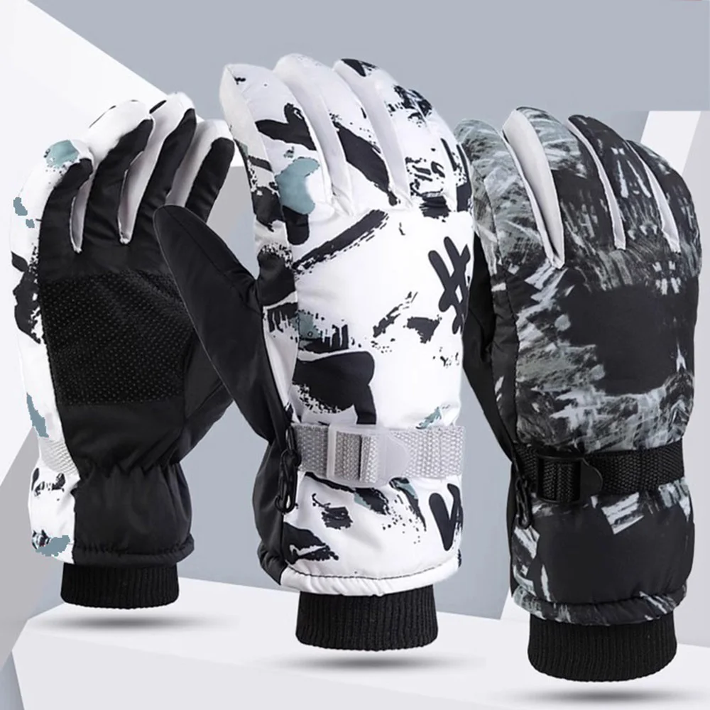 

Winter Snowboard Ski Gloves Men Women Ultralight Sports Gloves Waterproof Non-slip Touch Screen Motorcycle Cycling Snow Gloves