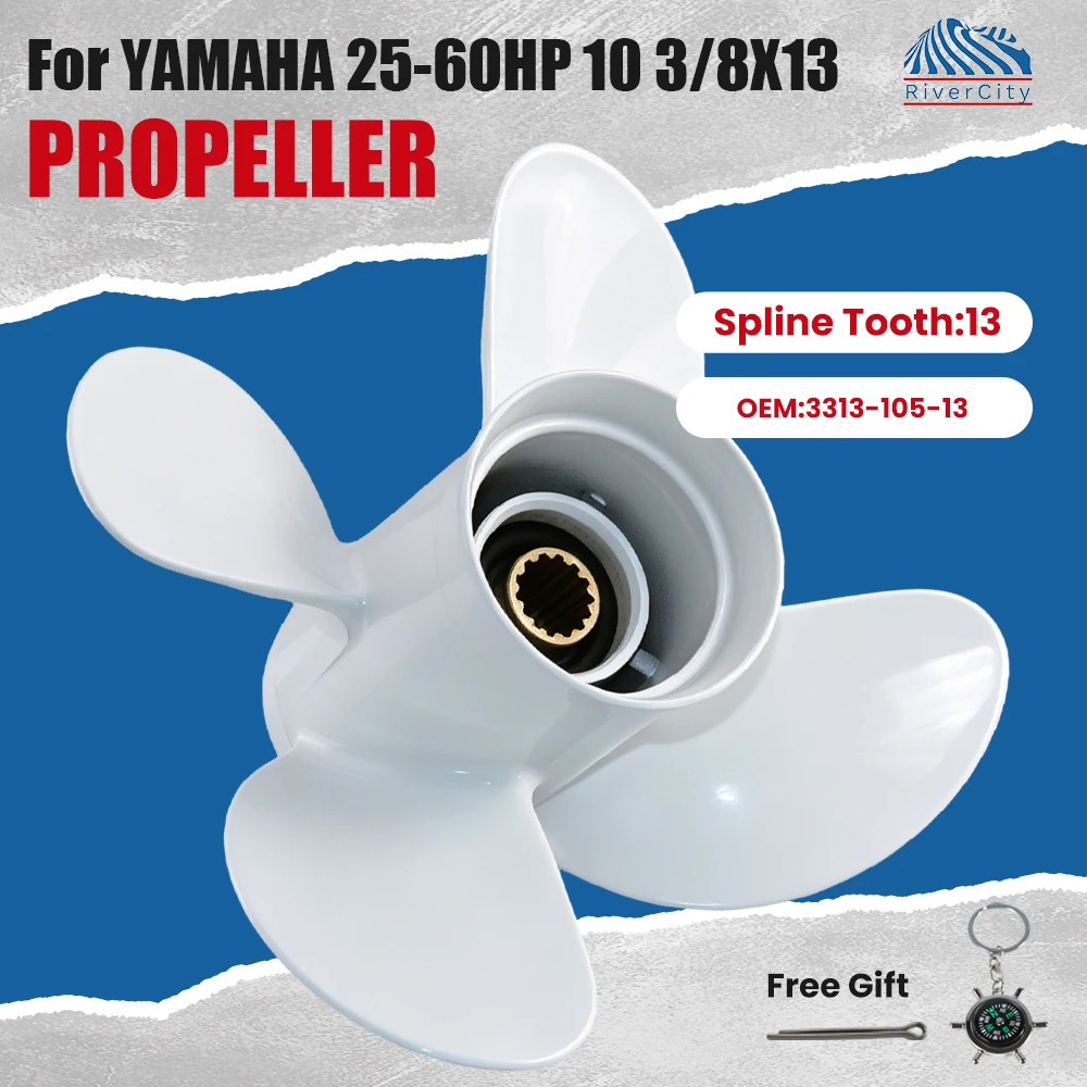 elica-marina-10-3-8x13-3313-105-13-per-motori-fuoribordo-yamaha-25-30-40-48-50-55-60hp-in-lega-di-alluminio-4-pale-13-scanalature