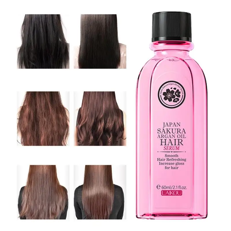 

Hair Oil For Frizzy Hair Sakura Essence For Hair Frizz Control Hair Oil For Curly Frizzy Hair Hair Care 60ml Smoothing