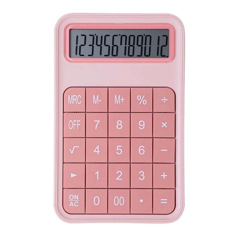 Luxmoc 12-Bit Large Screen Calculator Mini Handheld Students Business Office Finance Accounter Portable Miniature Calculatoer