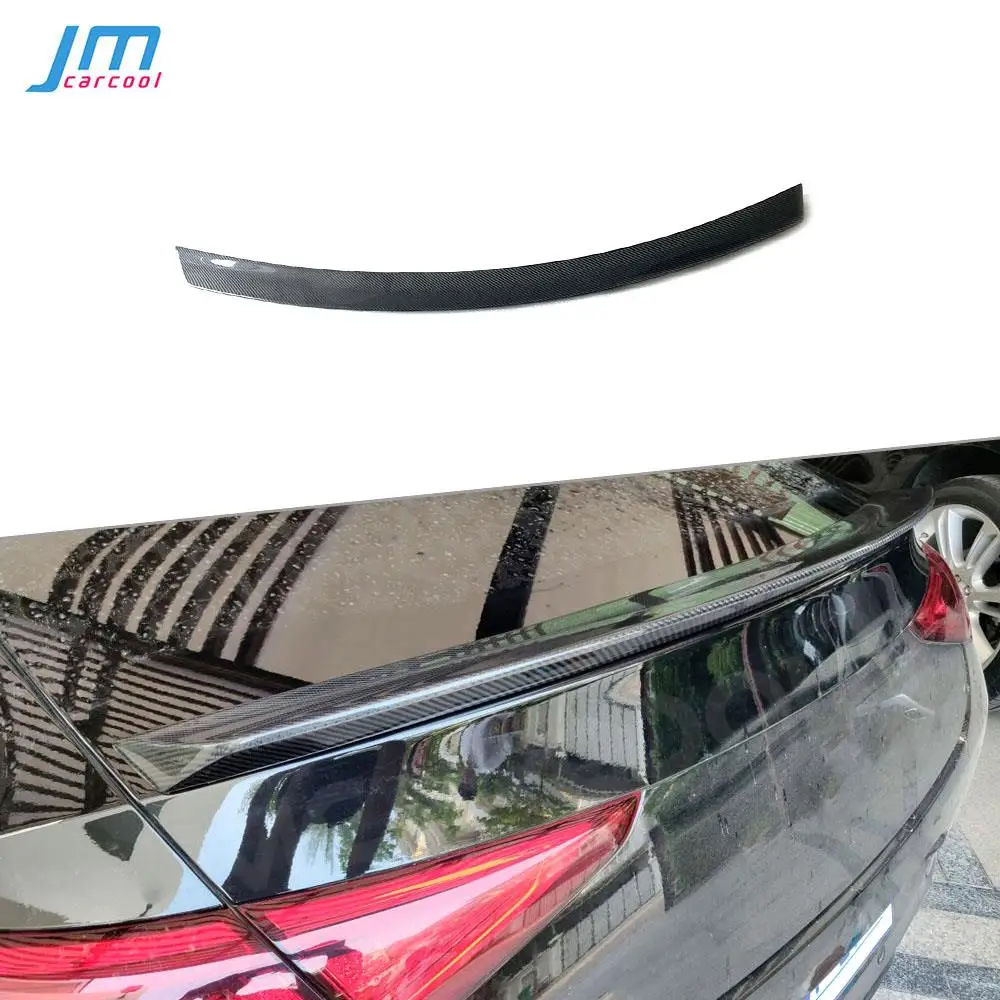 

For Mercedes Benz CLS Class W257 C257 CLS400 CLS550 AMG Spoiler 2018 2019 Carbon Fiber Rear Spoiler FRP Boot trim sticker wings