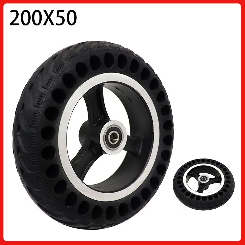 

High Quality 200x50 Explosion-proof Electric Bike Scooter Tubeless Tyres 8 Inch Motorcycle Solid Wheel Tires Bee Hive Holes