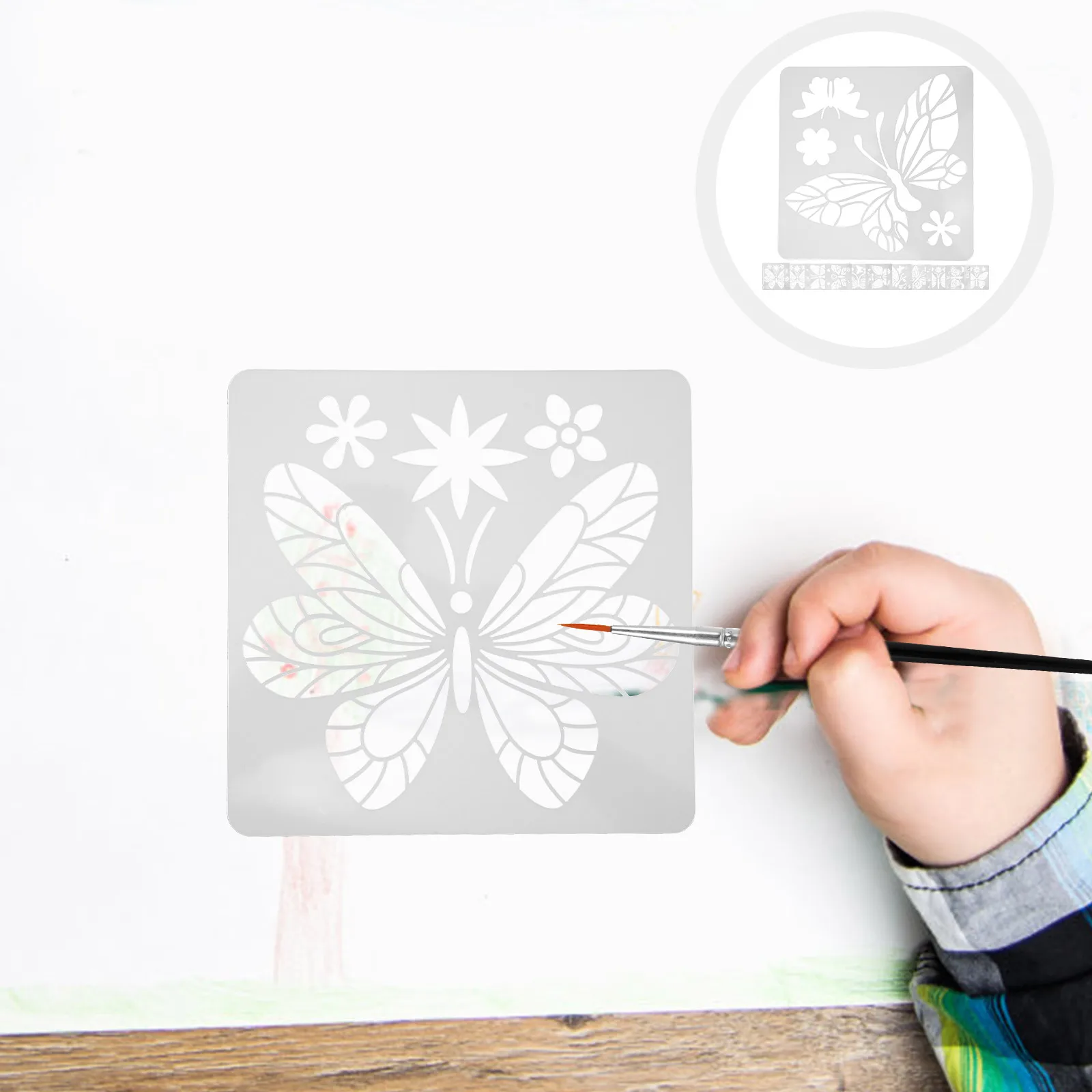 

24pcs Butterflies Painting Templates Diy Stencil Eco-Friendly Reusable Hollow Drawing Template For Kids Adults Art Craft