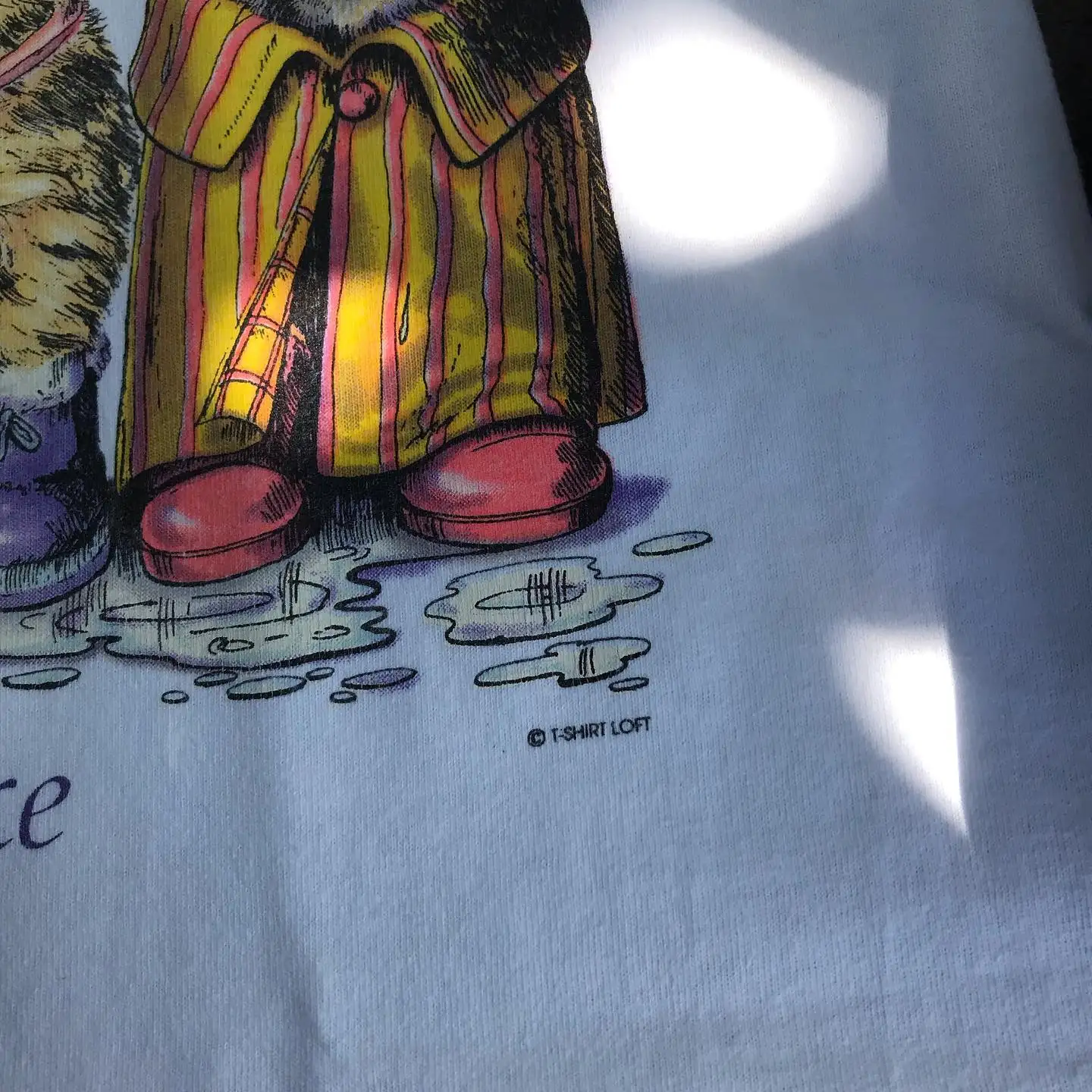 Cute  Rain Boot And Umbrella Print Short Sleeve Travel Memorial T-Shirt Breathable Skin-Friendly Cotton Standard Fit Tee