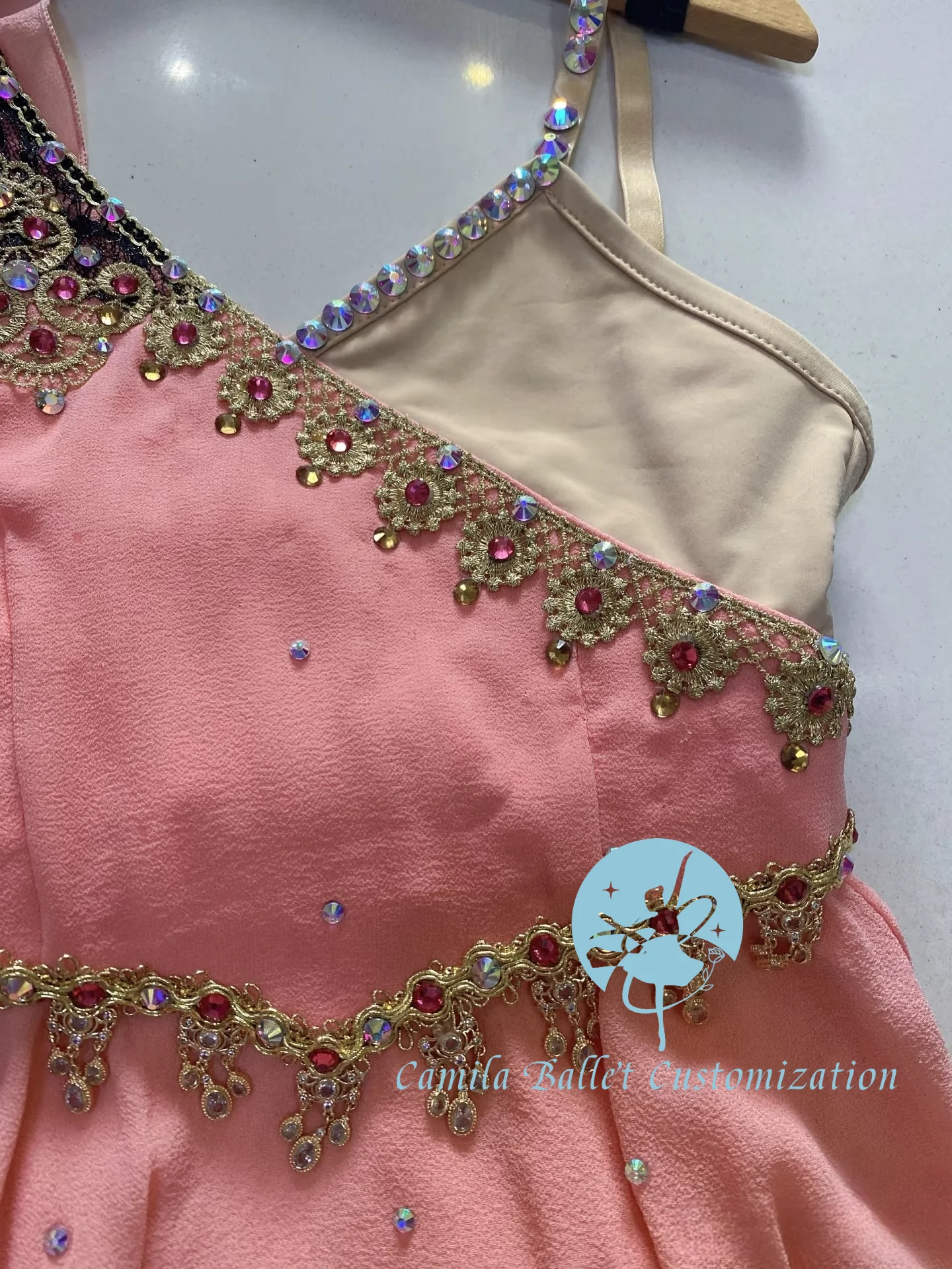 Jupe en mousseline de soie, rouge pastèque, dieu d'amour, Cupidon, Talisman magique, Variation de spectacle de Ballet, personnalisée pour adultes et enfants, nouvelle collection