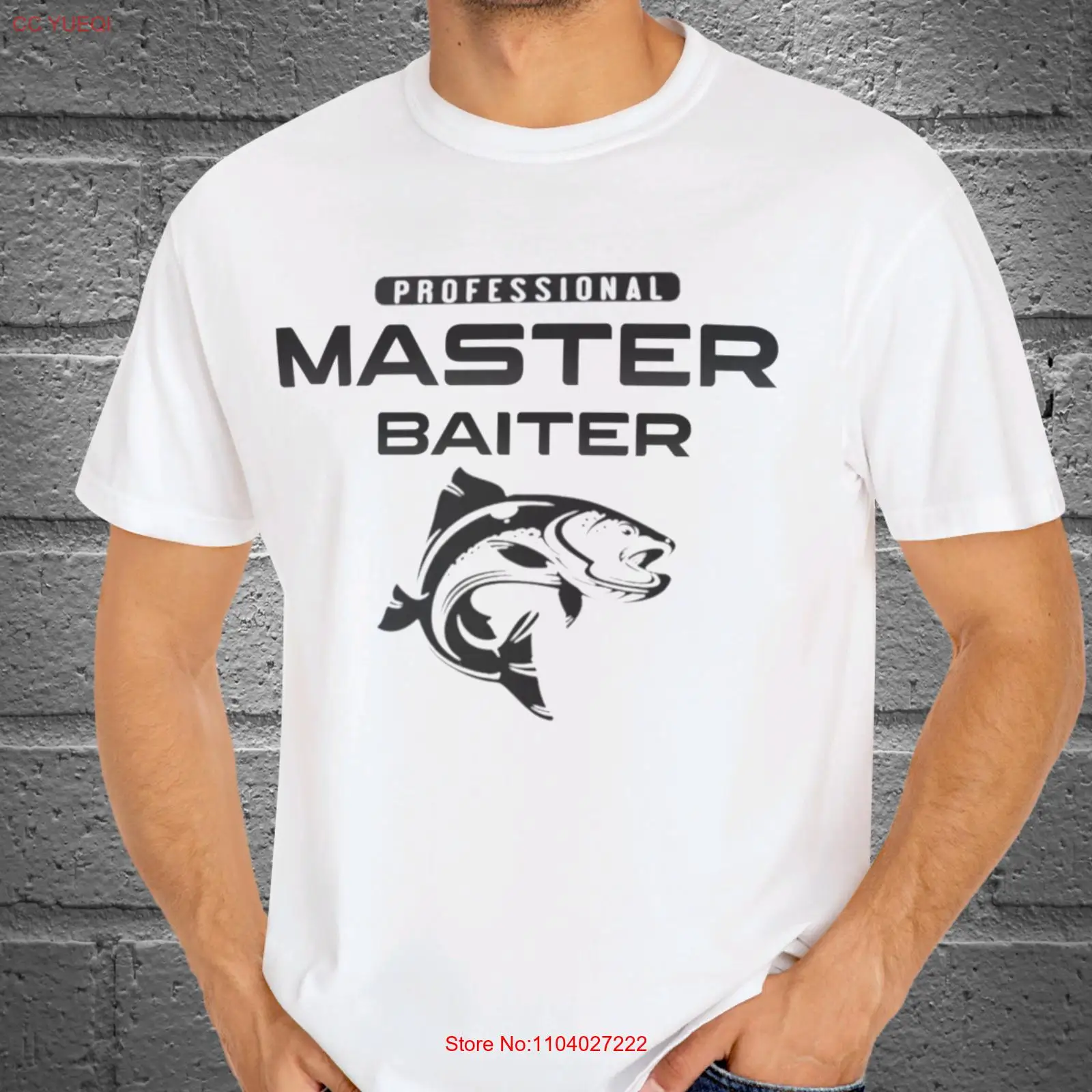 Funny Fishing Gifts for Men Master Baiter Shirt for Man Bass Fishing Tee