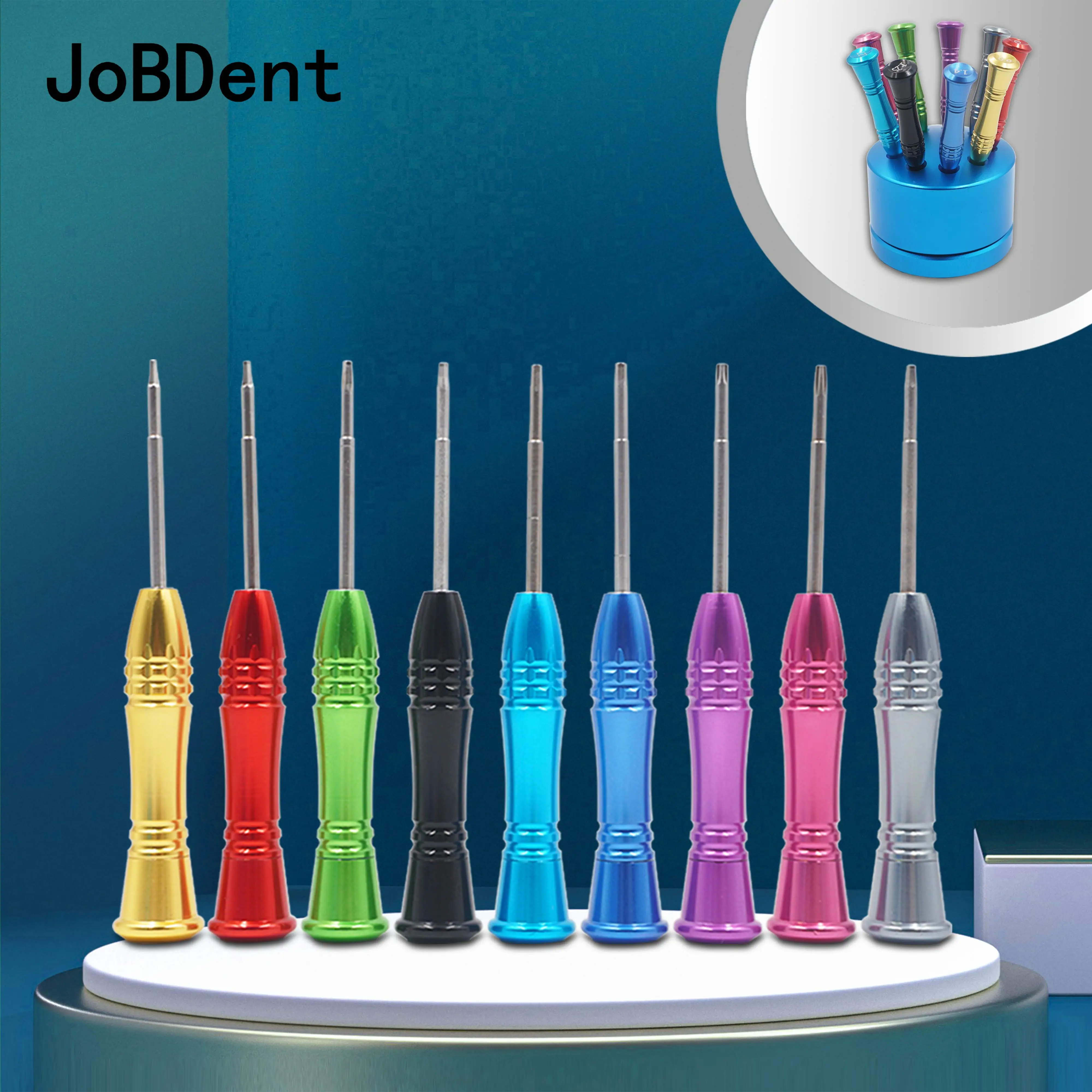 

9Pcs/Set Dental Implant Screw Driver Laboratory Micro Screwdriver with Handle for Implants Drilling Dentist Tools