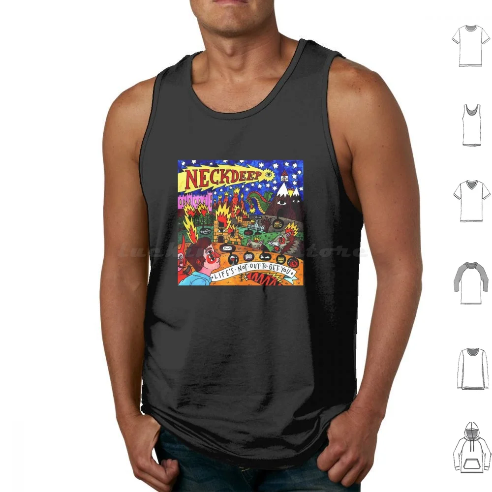 Pop Punk Addict Tank Tops Vest Sleeveless Neck Deep Nd State Champs Punk With Confidence Warped Tour As It Is Peace And The