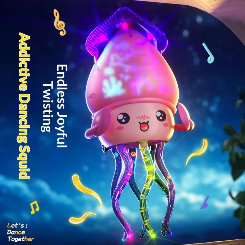 Electric Dancing Octopus Interactive Toy LED Light Up Funny Stress Relief Toy Automatic Obstacle Avoidance Educational Toy view 2