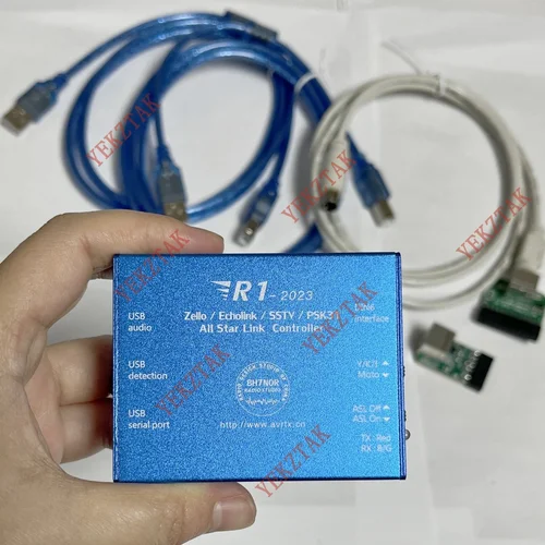 R1-2023 ASL-Echolink-zello-YY Placa de interfaz de voz Tarjeta de sonido USB Versión SSTV PSK31 AllStar Link Controller