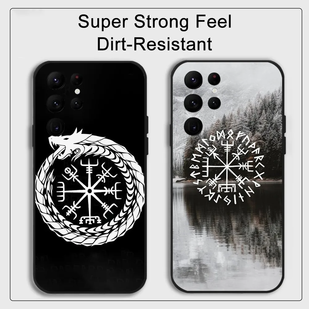 Viking vegvir Logo Phone Case  Samsung S series s20 s21 s22 s23 s24 FE Plus Ultra TPU Soft to Skin-friendly case