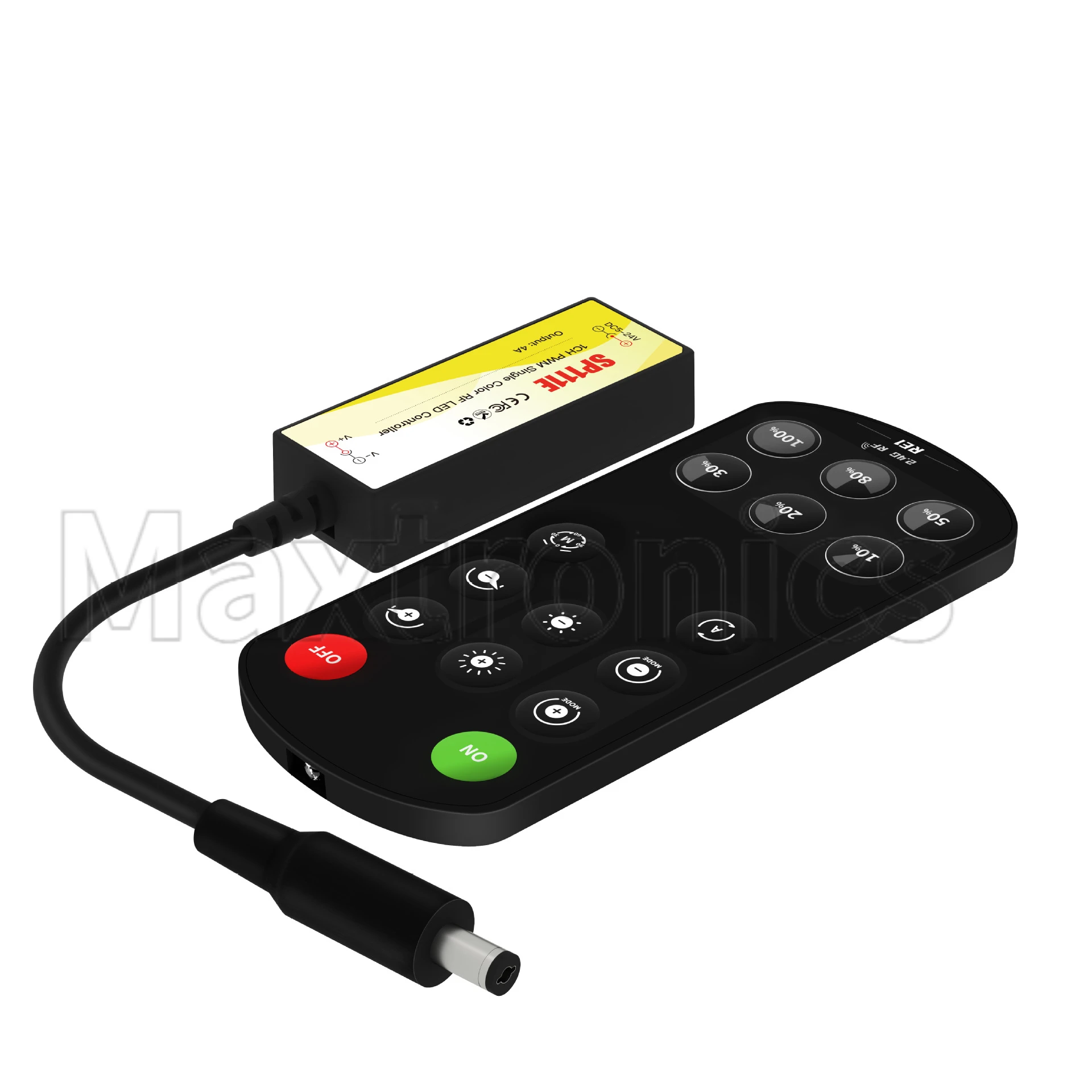 PWM Mini RF 2.4G LED Controller 2pin DIM 3pin CCT 4pin RGB 5pin RGBW 6pin RGBCCT 2835 5050 FCOB No IC Light Strip SP112E SP113E