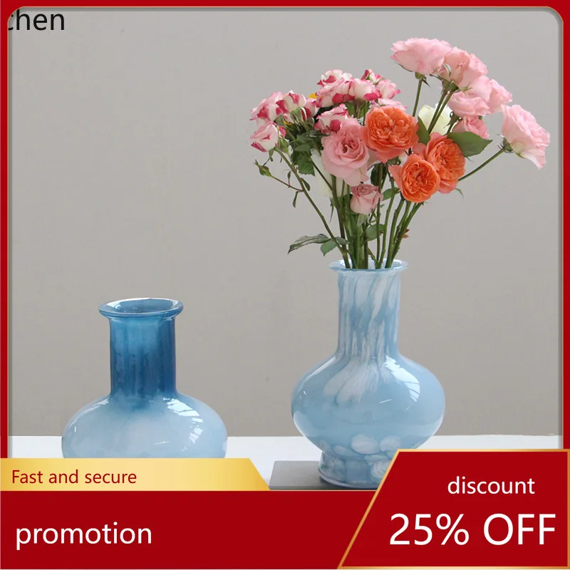 

Zml glass vase - vintage style, perfect for water gardening, willow branches, and floral arrangements