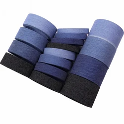 1m Denim Edge Ribbon DIY Make Bowknots Kids Hair Accessories Material Gift Flower Packaging Jeans Fabric Tape