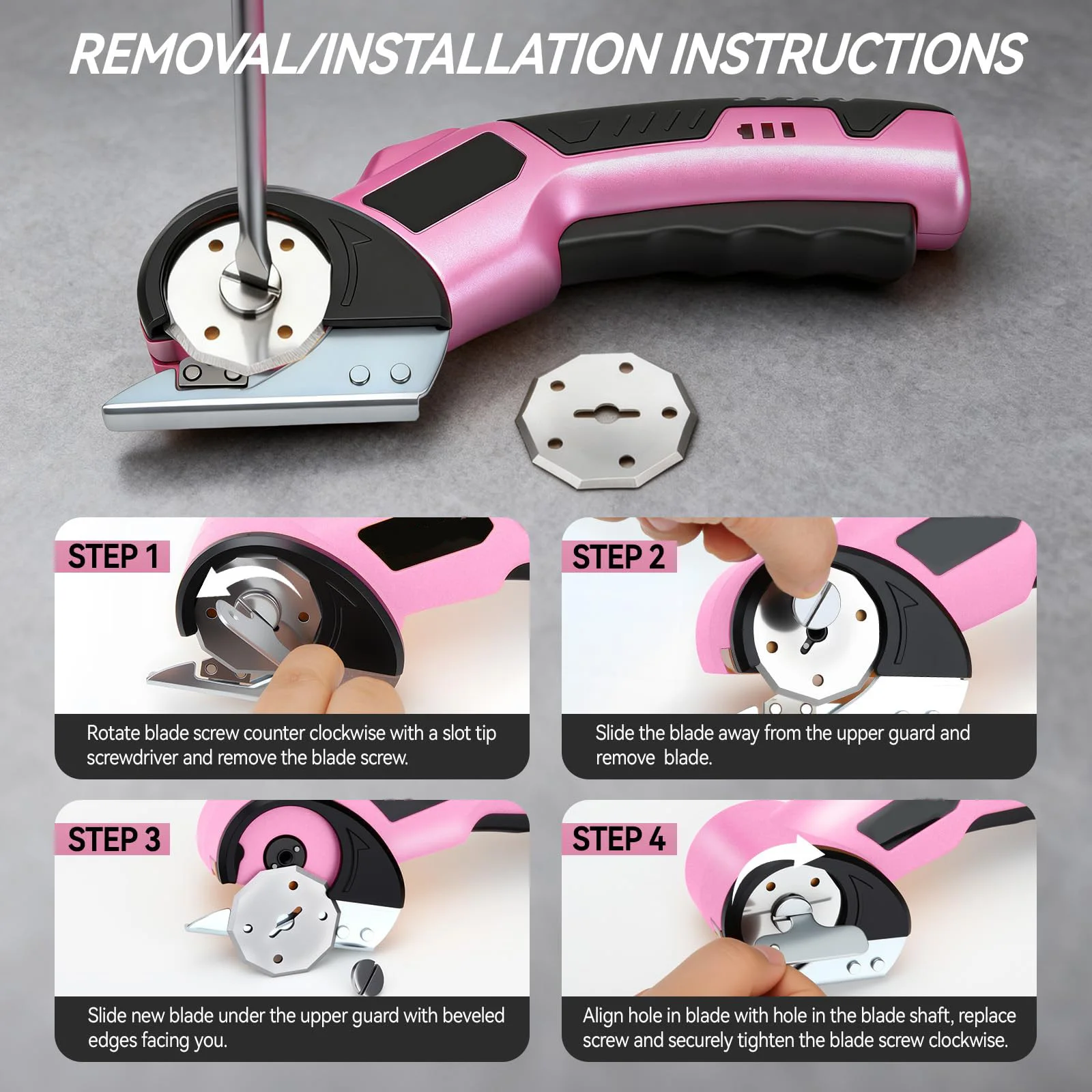 Cardboard Cutter Electric,Cordless Electric Scissors,Safety Lock & LED Light,for Fabric Carpet Carton Plastic Leather Cloth