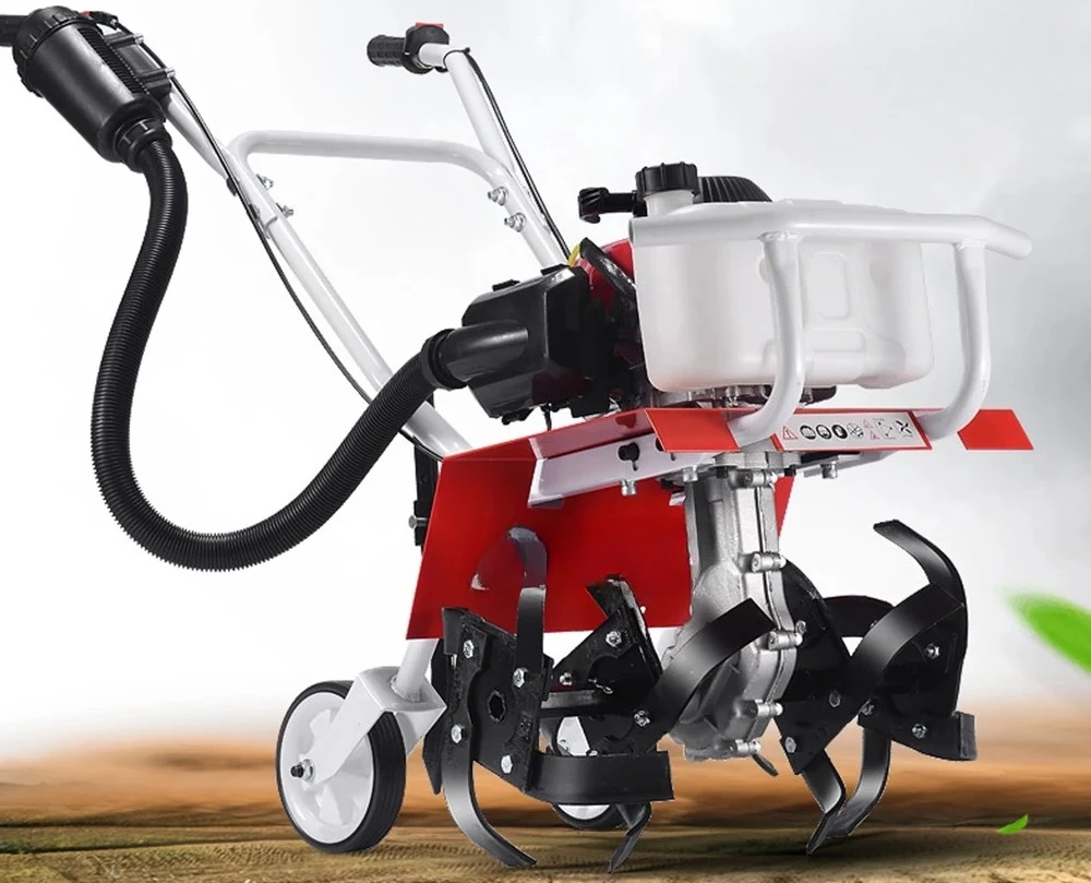 Tiller Household Hoe Weeding Loosen Soil machine 2025 NEW Micro-tillator Agricultural petrol Rotary