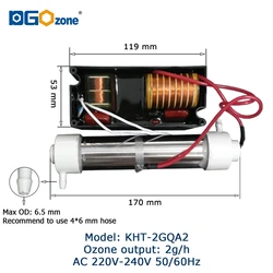 2g Ozone Generator for purifying Air and Water Manufacturer KHT-2GQA1/A2