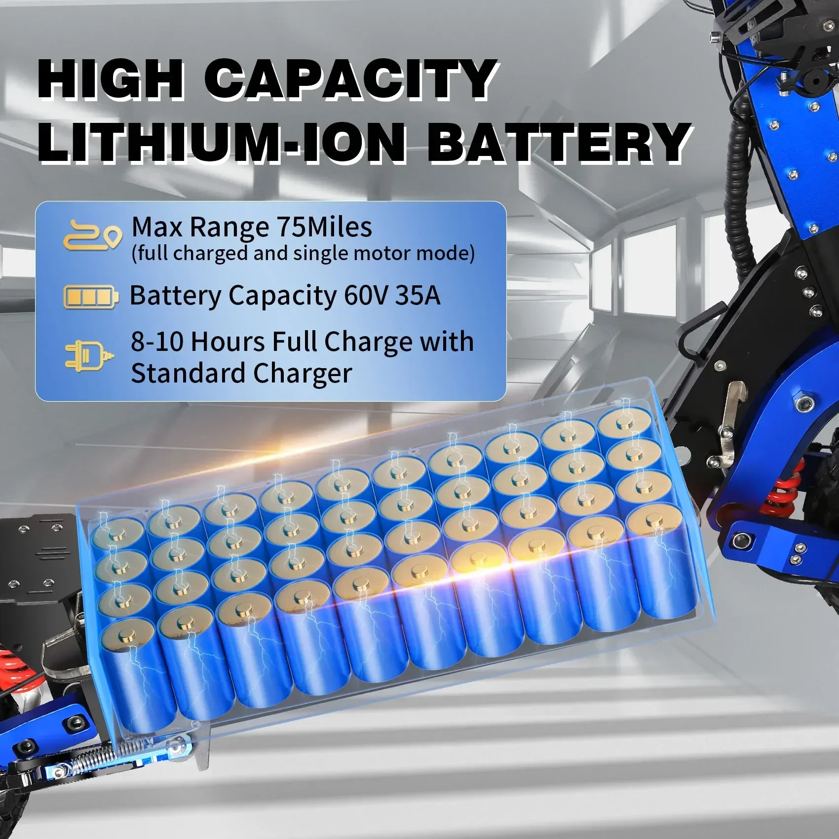 TOURSOR E8P 3000 واط * 2 سكوتر كهربائي بمحرك مزدوج للبالغين بطارية 60V35Ah سكوتر إلكتروني 11 "إطارات للطرق الوعرة قابلة للطي سكوتر الطريق