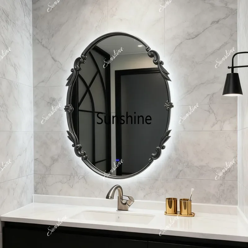 Mirror wall-mounted desktop makeup mirror, European-style bathroom mirrorTJ