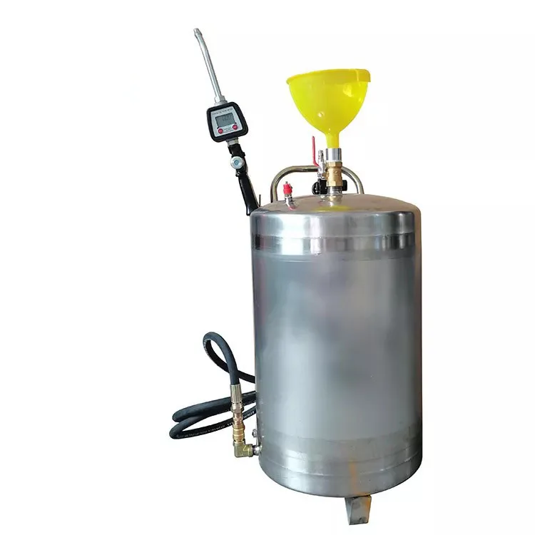 Mobile Air Operated Lubrication Fluid Engine Motor Gear Pneumatic Oil Dispenser