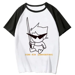 Homestuck-女性用グラフィックTシャツ、面白いコミック、女性用衣類、y2k