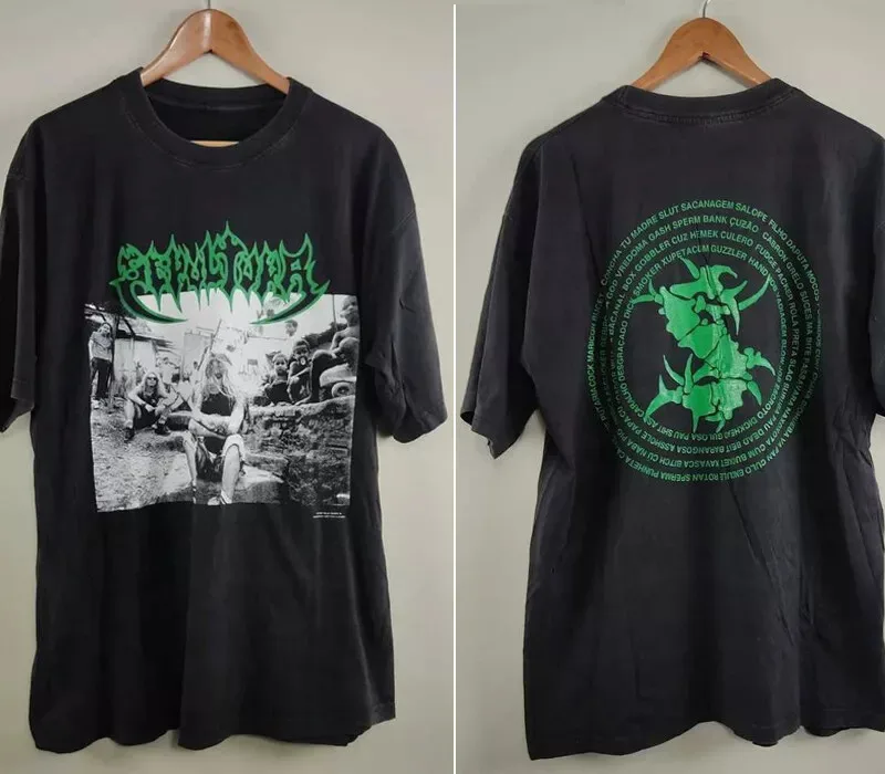 

Rare Sepultura Band Black Twoside Size S To 4XL T-Shirt Adult PP031