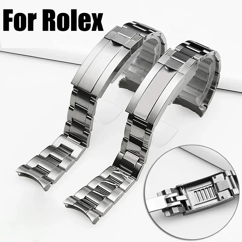 

Watchbands For Rolex SUBMARINER DAYTONA Yacht-Master GMT Watch Band Strap glidelock Clasp Stainless Steel Bracelet 20mm