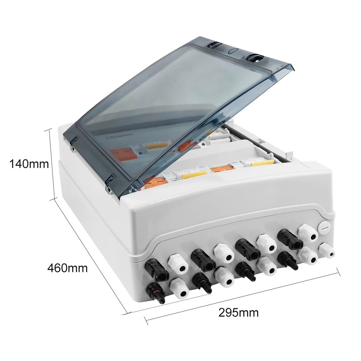 Imagem -03 - Caixa Combinadora Solar Fotovoltaica Fotovoltaica com Proteção contra Raios Entradas Saídas dc 600v Fusível Mcb Spd Caixa à Prova Dágua Ip65 24ways