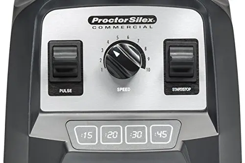 خلاط Proctor Silex Commercial 55000 عالي الأداء، 2.4 ذروة حصان، قرص متغير السرعة، حاوية 64 أونصة/1.8 لتر، 17.3