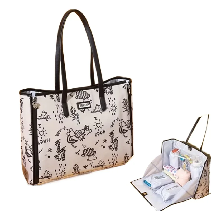 

Disney Luxury Maternity Purse Handbag for Moms Single Shoulder Crossbody Multifunctional Large Capacity Tote Leisure Holiday