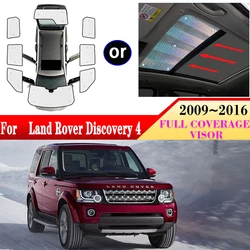 Anti-UV Full Sun Visors For Land Rover Discovery 4 Accessories L319 LR4 2009~2016 Car Window Shading Sun Protector Accessories