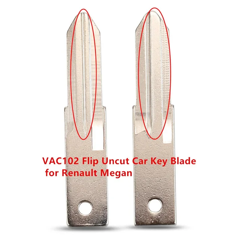 

10pcs/LOT Key Blade VAC102 Flip Uncut Car Key Blade for Renault Megan Modus Clio Modus Kangoo Logan Sandero Duster