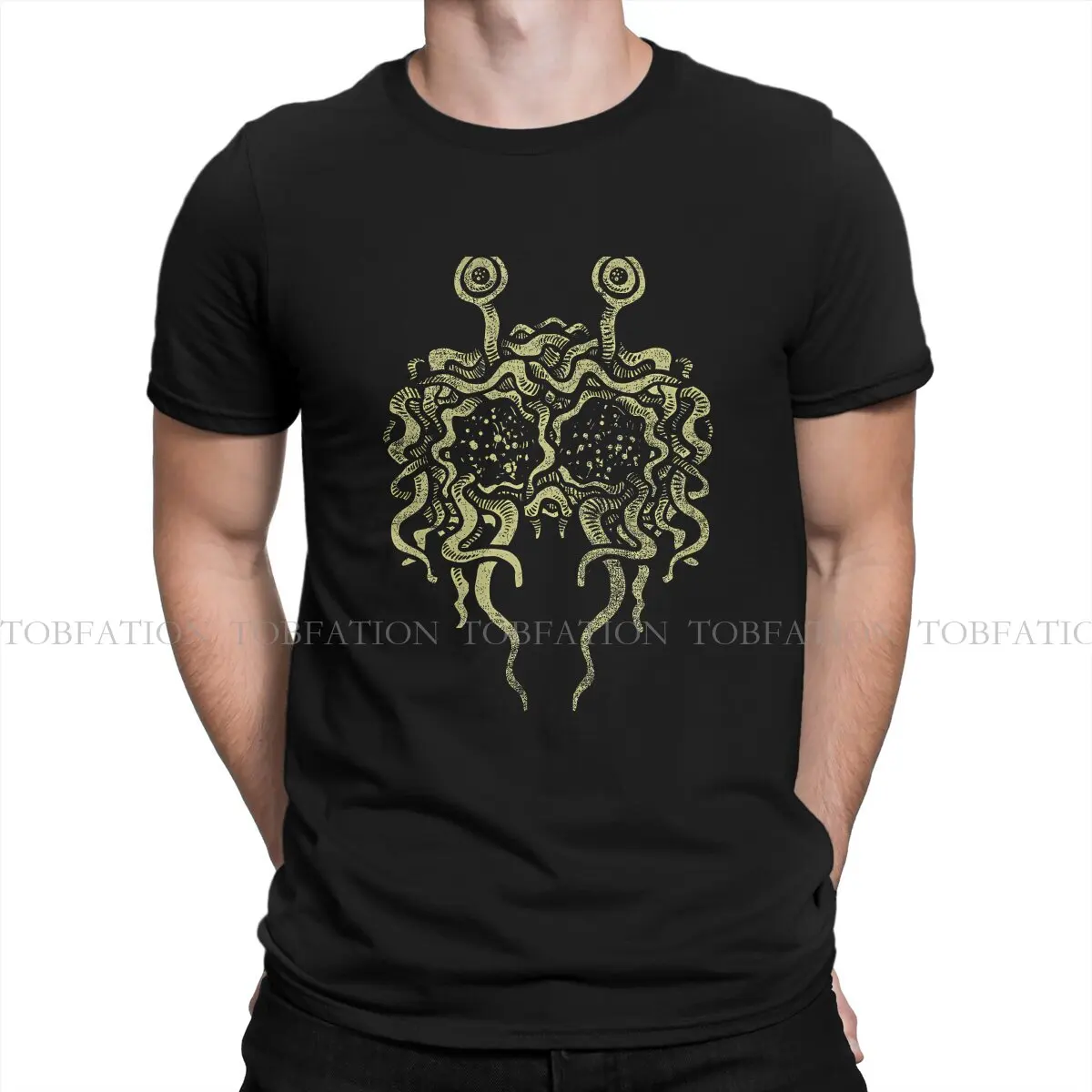 Flying Spaghetti Monster Man TShirt Pasta Individuality T Shirt 100% Cotton Graphic Sweatshirts New Trend