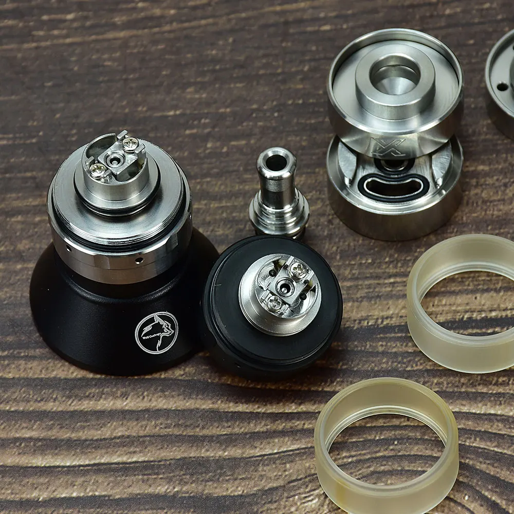 Imagem -06 - Kayfun-rebuildable Single Coil Tank kf x Mtl Rta Vape Atomizador 316ss 4ml 24 Milímetros Tanque vs Yftk Taifun Gtr