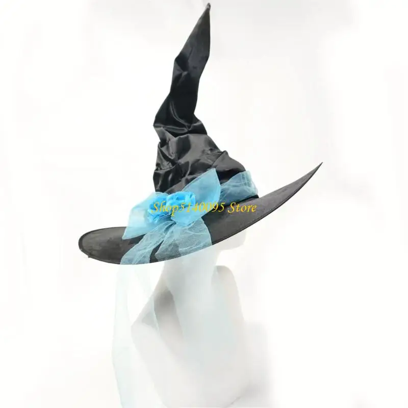 Chapéu bruxa larga dxae largo Capas bruxas bruxa Bruxas Bruxas Bruxas Bruxas Chapéu Halloween Cosplay Fantas