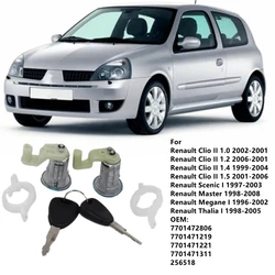 Para cylindrów zamka drzwi do Renault Clio II 1999-2006 Scenic I 1997-2003 Megane I 1996-2002 Thalia I 1998-2005 7701472806