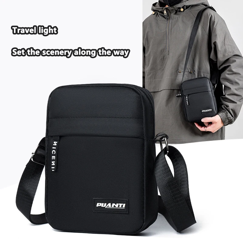 

Новая нейлоновая водонепроницаемая мужская сумка из ткани Оксфорд, горизонтальная вертикальная повседневная сумка через плечо