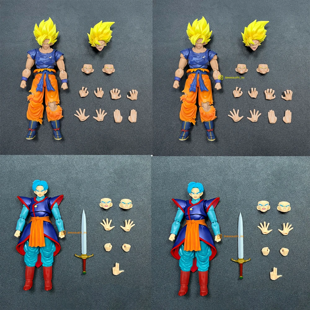 

Dragon Ball Anime Anger Awakening Super Saiyan First Collectible Figure Excitable Transformable Demoniacal Fit Goku Action Toy