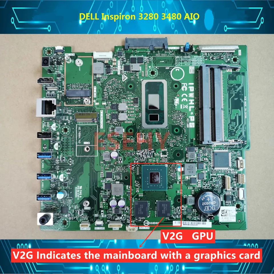 IPWHL-PS Motherboard For DELL Inspiron 3280 3480 AIO All-in-One