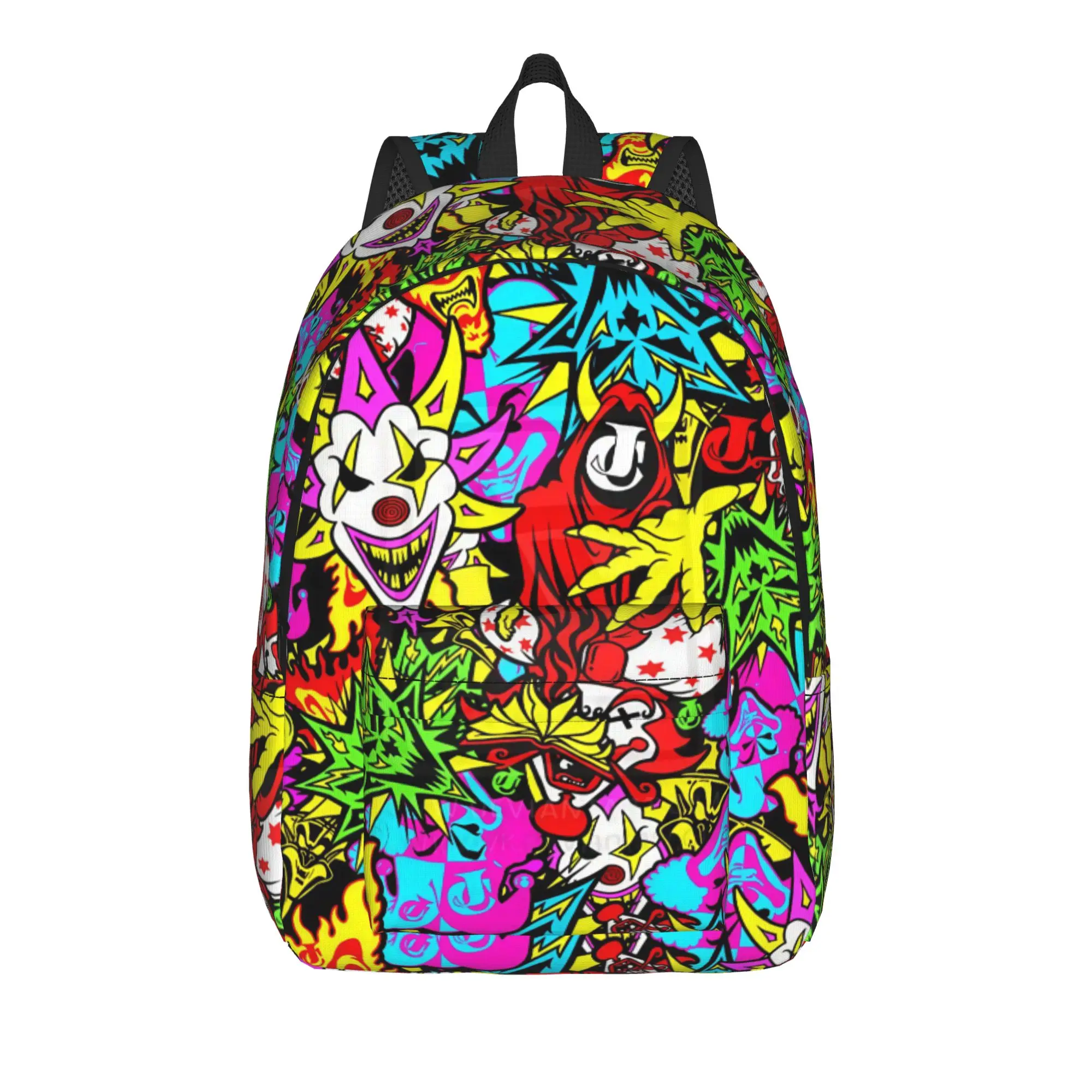 Killer Klowns From Outer Space Wax Backpack  Kawaii Backpacks Women Men Travel Large High School Bags High Quality Rucksack