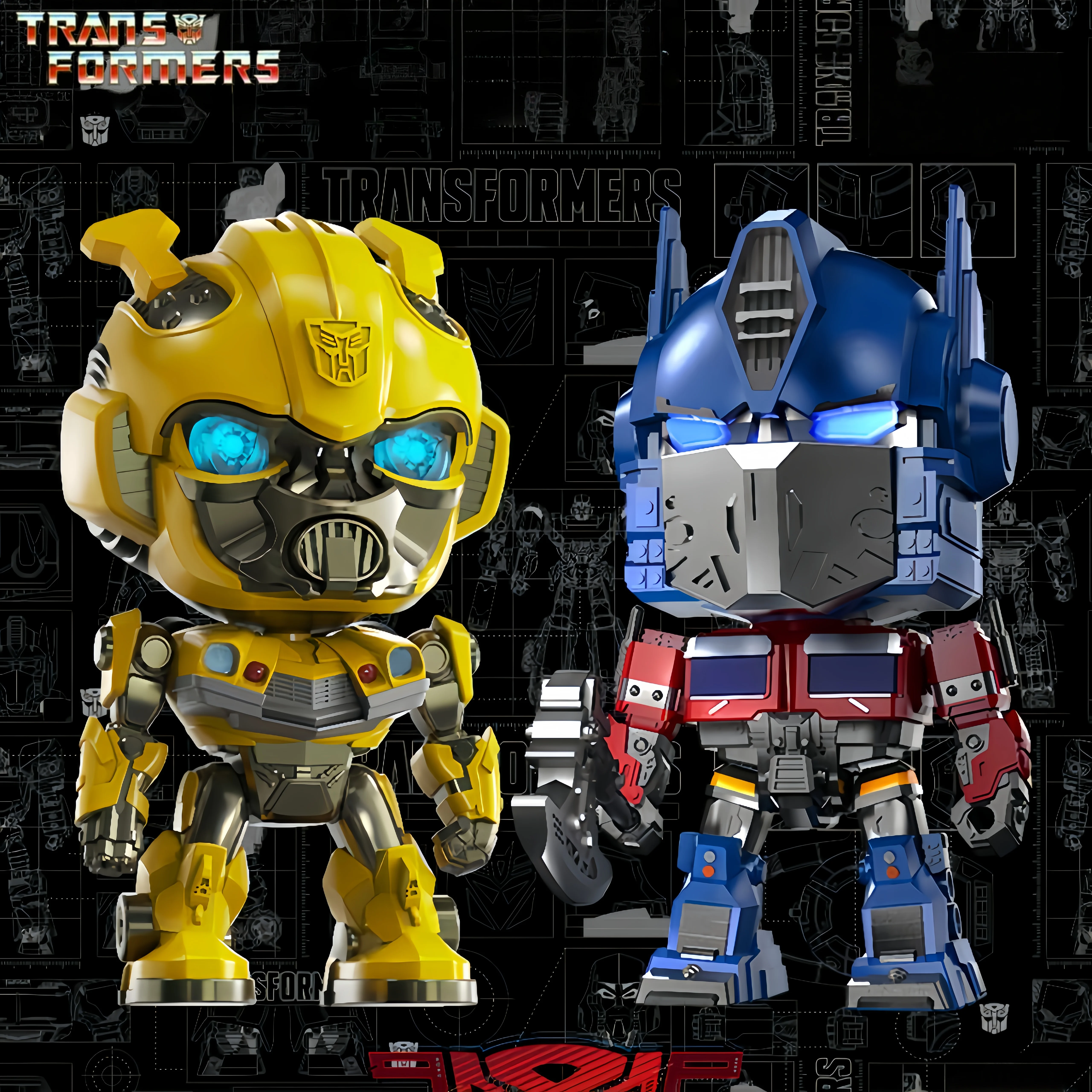 

Transformation Optimus Building Block Bumblebee Prime Animation Toy Children's Mirage Model Desktop Ornament Collection Gift