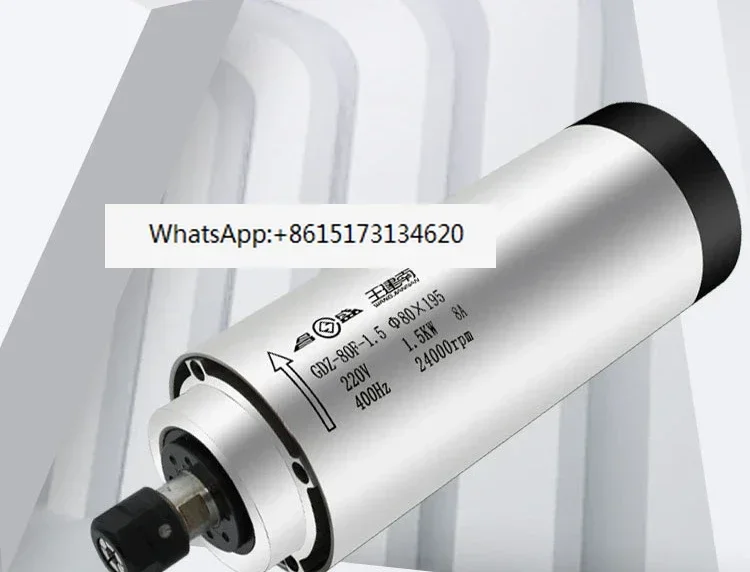 round air-cooled spindle 800w/1.5kw/2.2kw four bearing engraving machine universal high-speed air-cooled motor