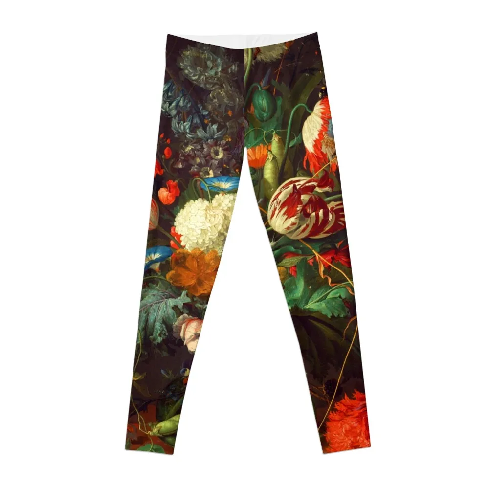 

Jan Davidsz. de Heem Vase of Flowers Leggings Legging sport active wear leggins push up woman Womens Leggings