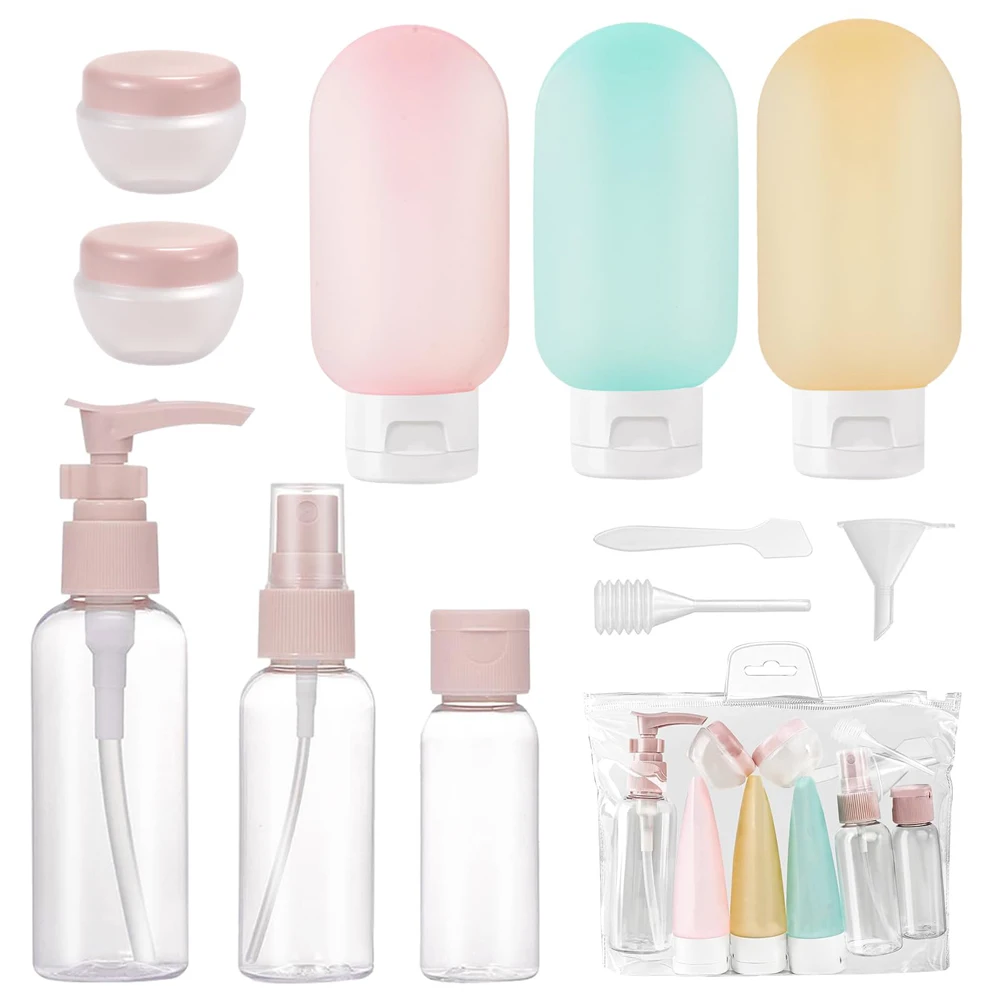 11 Teile/satz Nachfüllbare Flasche 60 ml Weiche Lotion Behälter Squeeze Tube Leere Flasche Tragbare Reise Shampoo Flasche
